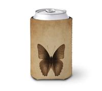 Enfriador de latas de cerveza, diseño de mariposa simple, vintage, minimalista, enfriador de cerveza, soporte de bebidas aislado suave para fiestas, playa, eventos, hogar