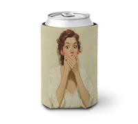 Enfriador de latas de cerveza, estilo vintage, para mujer, humor, cubierta para latas de cerveza, enfriador de cerveza, soporte de bebidas aislado suave para fiestas, playa, eventos, hogar