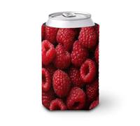 Enfriador de latas de cerveza, frambuesa para verano, enfriador de cerveza, soporte de bebidas aislado suave para fiestas, playa, eventos, hogar