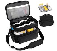Enfriador de leche materna de viaje | Bolsa impermeable portátil para extractor de leche - Compatible con Elvie Willow, bolsa portátil de 2 capas para almacenar biberones con correas anchas Gimocool
