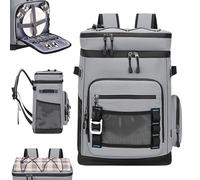Enfriador de mochila aislado - Colaire de almacenamiento de refrigeración térmica, Organizador de bebidas compacto | Bolsa de paquete de congelación ligera, portaaviones de hombro transpirable para