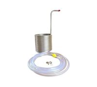 Enfriador de mosto de inmersión de 15 m, serpentín de enfriamiento de cerveza de acero inoxidable for elaboración casera, enfriador de mosto súper eficiente, con accesorios Respuesta rápida, calefacci