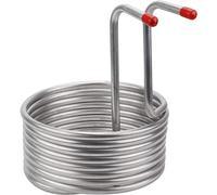 Enfriador de mosto de inmersión de acero inoxidable, enfriador de mosto de cerveza, tubo de bobina de enfriamiento, herramienta de preparación casera para enfriar cerveza o malta.