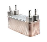 Enfriador de Mosto Intercambiador De Calor 30 Placas, Enfriador Mosto Placa Inoxidable, Elaboración Cerveza Con Espiga For Manguera 3/4 "NPT X 13mm