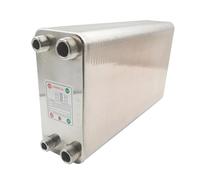 Enfriador de Mosto Intercambiador De Calor Acero Inoxidable 120 Placas, Calentador Agua Tipo Placa Soldada, Enfriador, Contraflujo(Same Side 32mm)