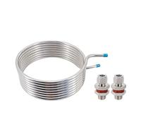 Enfriador de Mosto Intercambiador de calor acero inoxidable 25 'x 1/2 "Intercambio Sistema puré Bobina 304 12" Diámetro Tanque licor caliente(12inch Wedless)