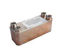 Enfriador de Mosto Intercambiador De Calor Mosto 30 Placas, Enfriador Acero Inoxidable, Contraflujo Refriración For Herramientas Cerveza Casera 1/2 ''NPT