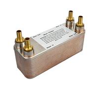Enfriador de Mosto Intercambiador de calor placa con 4pcs manguera, 30 enfriadores hierba, 304 acero inoxidable y jardín 20 mm réplica