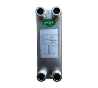 Enfriador de Mosto Intercambiador De Calor Placas Soldadas 4,5 Mpa For Refriración Por Aceite Y Calentamiento Agua, 3/4“NPT