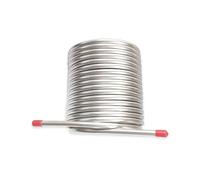 Enfriador de mosto y agua de cerveza de doble capa, serpentín de enfriamiento de 14 m de longitud, serpentín de enfriamiento de cerveza for incubadora exterior, acero inoxidable 304 de grado alimentic