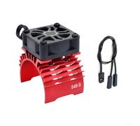 Enfriador de motor de doble ventilador de 28 mm, 29 mm, 36 mm, para coches RC compatible con motores sin escobillas 380 390 540 550 para escala 1/para 12 a escala 1/5 (rojo 540-S)