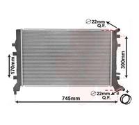 Enfriador de motor Van Wezel para Audi Skoda VW
