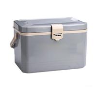 Enfriador de pesca portátil aislado 14L, 10L, 18L - Construcción duradera EPS+PP con anillo de sellado de silicona y pies antideslizantes para pesca al aire libre y uso en camping