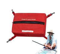 Enfriador de tabla de remo, organizador aislado para bolsa de cubierta de kayak, cierre de cremallera, soporte para botella de agua de gran capacidad, hebilla ajustable, contenedor de gran capacidad