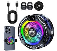Enfriador de Teléfono | 30W Radiador Ligero Magnético Portátil | Ventilador Portátil Ajustable Para Smartphone Tablet Juegos Vlog Al Aire Libre Verano Caliente