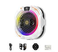 Enfriador de teléfono de 24 W para juegos con control inteligente de temperatura, funcionamiento silencioso, opciones de montaje magnético y de clip, luces LED RGB para personalizar tu dispositivo