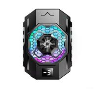 Enfriador de teléfono eficiente para juegos con ventilador RGB de doble velocidad para una refrigeración óptima del dispositivo durante el juego intenso (negro)