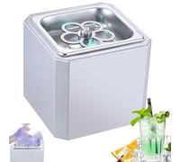 Enfriador de vasos de CO2 comercial y dispositivo de enfriamiento de vidrio en barra,diseño de bajo consumo de gas,enfría vasos a -25°C en 4-6s,hecho de acero inoxidable,fácil de limpiar