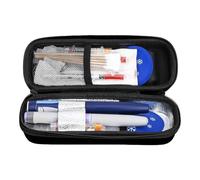 Enfriador de viaje para medicamentos, estuche de almacenamiento de medicamentos de viaje, contenedor de medicamentos con pantalla de temperatura, organizador para viajes, hogar, hospital, uso diario