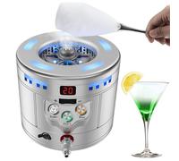 Enfriador de vidrio comercial, mini enfriador de vino de acero inoxidable CO2, enfriamiento rápido de -45 °C en 8-12 segundos, fabricación de hielo seco para bares y restaurantes