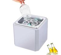Enfriador de vidrio de hielo, escarchador de bebidas de acero inoxidable, se enfría rápidamente a -45 °C, se conecta al tanque de CO2, ideal para cócteles, cerveza y bebidas mixtas