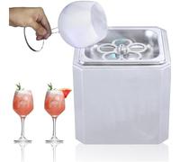 Enfriador de vidrio para bebidas, ideal para champán, martini, cerveza y vino, luz LED para discotecas, pubs, restaurantes y uso doméstico