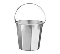 Enfriador de vino de acero inoxidable 304, cubo de hielo octogonal, apilable, para fiestas, plata, 13,4 x 9 x 12,5 cm