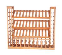 Enfriador de vino de pie de madera maciza para el hogar, bar, mostrador, estante de almacenamiento de botellas de vino (color: )