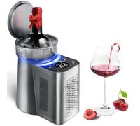 Enfriador de vino eléctrico con temperatura ajustable, pantalla LED, refrigeración física para retención de sabor, ideal para uso doméstico