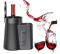 Enfriador de vino eléctrico, enfriador de bebidas portátil de acero inoxidable para vino y champán, control de panel LCD, 2-20 °C, ideal para fiestas, hogar, viajes, coche