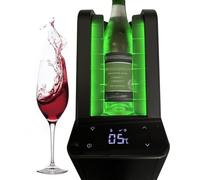 Enfriador de Vino eléctrico, Enfriador de Botellas Individual para Vino de 750 ml o champán, Enfriador de Vino sin Hielo de Acero Inoxidable de 10 cm, Enfriador de Vino sin Hielo de 0 ℃ a 20 ℃, coci