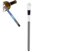 Enfriador de vino, enfriador de botellas de vino, vertedor aireador, barra de enfriamiento de vino 3 en 1 de acero inoxidable para enfriar, verter y airear durante más tiempo accesorios de cata de bar