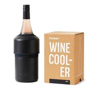 Enfriador de vino Huski | Diseño premiado sin hielo | Mantiene el vino frío hasta 6 horas | Apto para algunas botellas de champán | para amantes del vino (negro)