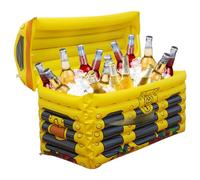 Enfriador del Tesoro Pirata Inflable con válvula 23.6x11.8x15, Soporte de Bebida de PVC para Fiestas, Piscina, Playa, Campamento, Picnic, Comida y Bebidas de Fiesta