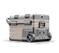 Enfriador eléctrico portátil - Enfriamiento rápido -20℃ a +20℃, 35L/45L/55L, diseño de doble puerta con ruedas y asa para viajes en camión, furgoneta y cámper