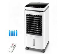 Enfriador Evaporativo 3 en 1, Climatizadores de Interior con Control Remoto, 3 Velocidades y Modos, Oscilación de 120°, Temporizador de 8 Horas y Depósito de Agua de 5 Litros