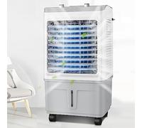 Enfriador Evaporativo de 80 cm, Enfriador de Agua, 30 L, 3 Velocidades, Climatizador Industrial Portátil para Exteriores, Comerciales y de Fábrica