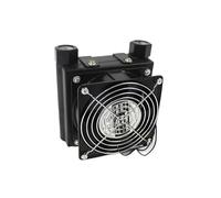 Enfriador hidráulico de aire Mini enfriador de aire AF0510T-CA de 5 l/min, enfriador hidráulico, intercambiador de calor de radiador de aceite refrigerado por aire for hidráulico CNC(1/2",AC110V)