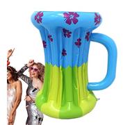 Enfriador inflable, enfriador de cerveza inflable - Enfriador de cerveza inflable de PVC para fiestas,Contenedores de bebidas portátiles Decoraciones de fiestas hawaianas para la playa, al aire libre