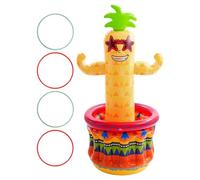 Enfriador inflable para fiestas - Enfriador de bebidas de piña, bebida portátil de 48 pulgadas con diseño de bandeja de hielo, accesorios para eventos, recipiente refrigerador para fiestas, soporte