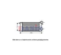 Enfriador Intercooler (Ladeluftkühler) para Citroën DS3 300x155x80