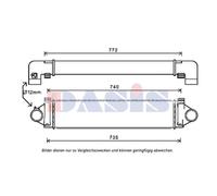 Enfriador Intercooler Ladeluftkühler Para Volvo XC60 156 V40 136