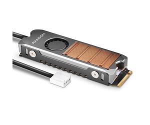 Enfriador M.2 2280 SSD - AXAGON - CLR-M2FAN - Blanco - Refrigeración eficiente