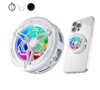 Enfriador magnético de teléfono, silencioso, magnético, ligero, potente | Ventilador de teléfono de refrigeración para exterior, interior, hogar, viajes, oficina, controlador de consola portátil