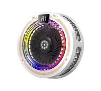 Enfriador magnético del teléfono, enfriamiento del teléfono celular para TH25 Entrega 30W Active Cooling AI Optimización térmica y animación de luz fluida (blanco)