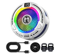 Enfriador magnético del teléfono Velocidad ajustable, Ventilador de refrigeración móvil 30 W, disipador de calor regulador térmico, para tablet de juego, streaming Vlog al aire libre, verano