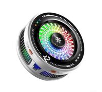 Enfriador magnético para teléfono móvil, 15 W, semiconductor, refrigeración con modo hielo RGB, silencioso, cuatro modos para smartphones, clip y fijación magnética, color blanco