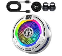 Enfriador magnético para teléfono, radiador ligero de 30 W magnético, portátil de velocidad ajustable, radiador de refrigeración para teléfonos inteligentes, juegos de verano, transmisión en