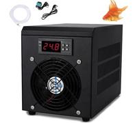 Enfriador para Acuario 60L/160L/300L, Máquina Silenciosa de Refrigeración por Agua con Compresor para Baño de Hielo & Pecera - Sistema de Control de Temperatura para Acuarios de Agua Dulce & Mari 60L