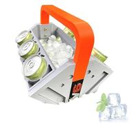 Enfriador para Latas de Cerveza, Portabebidas Universal En Forma de PistóN de Motor, con Asa, Compatible con Hielo, Fabricado en PláStico Seguro Y Duradero